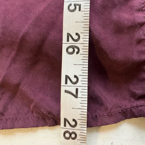 soft surroundings Blouse Sz L Purple Soft Button Front FLAW Missing Bottom Butto - Picture 9 of 10